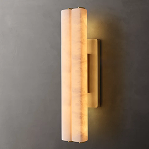 Modern wall sconce with warm LED lighting for elegant decor.
