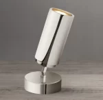 Modern Gorvey pivoting spotlight with sleek white finish and adjustable head.