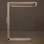 Modern crystal task table lamp with sleek design and LED lighting.