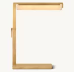 Modern task table lamp with a sleek gold finish and adjustable arm.