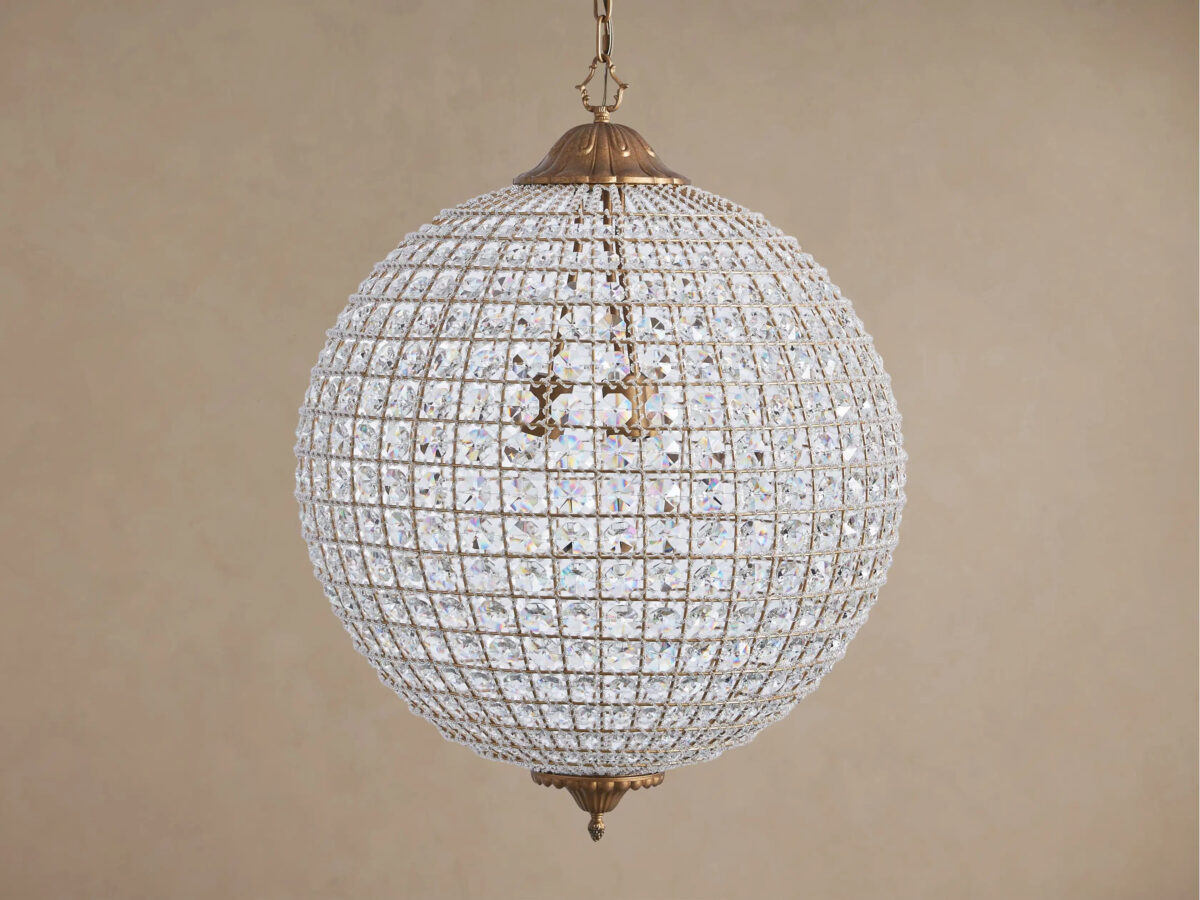 GV Crystal Globe Light Round Chandelier - Image 2
