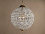 GV Crystal Globe Light Round Chandelier