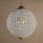 GV Crystal Globe Light Round Chandelier