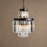 GV Leyland K9 Deco Chandelier in Bronze