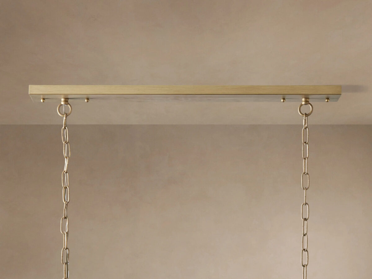 GV Leyland Glass Art Chandelier in Brass - Image 2