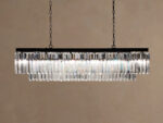 GV Leyland Glass Art Chandelier in Brass - Image 3