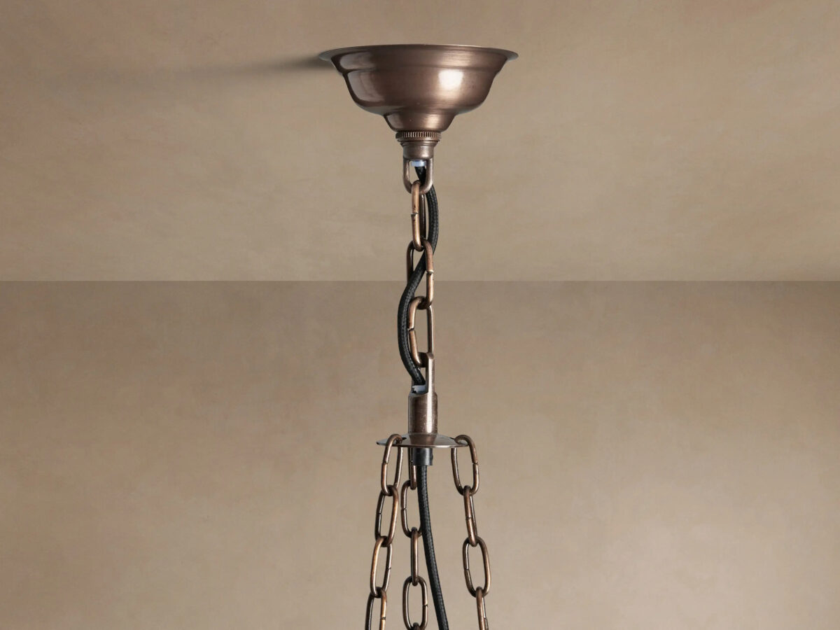 GV Laila Round Copper Light Chandelier - Image 3