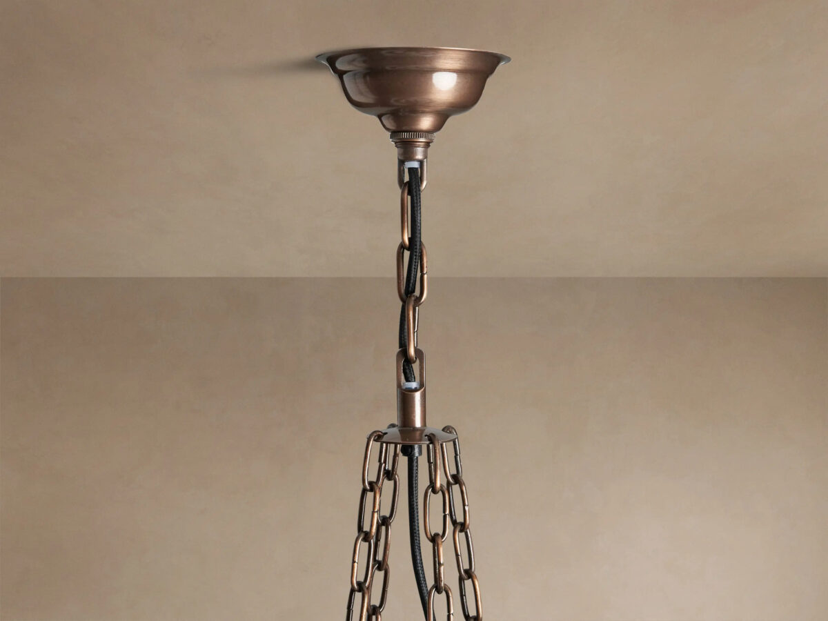 GV Laila Round Copper Light Chandelier - Image 7