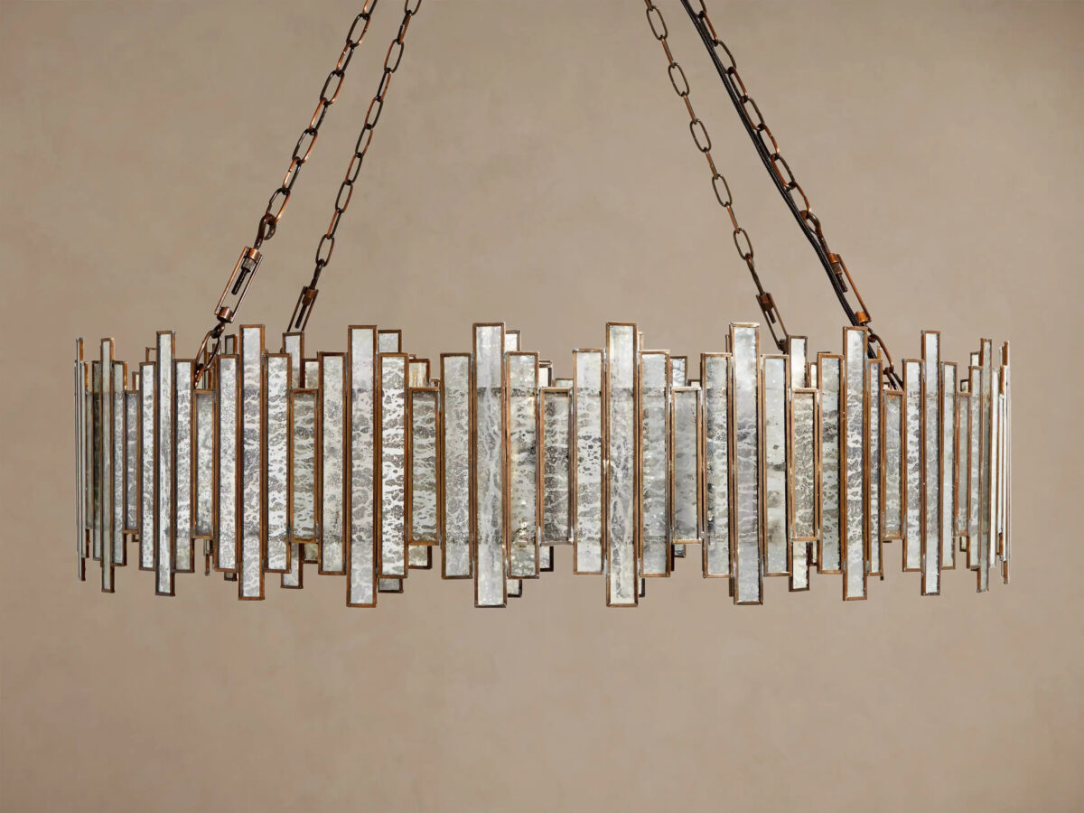 GV Laila Round Copper Light Chandelier - Image 5