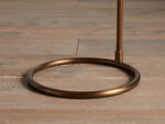 GV Brass Floor Lamp with Antiqued Finish and Black Shade - Image 4