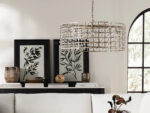 GV La Cage Iron Cage Chandelier 8 Light Silver Clay - Image 3