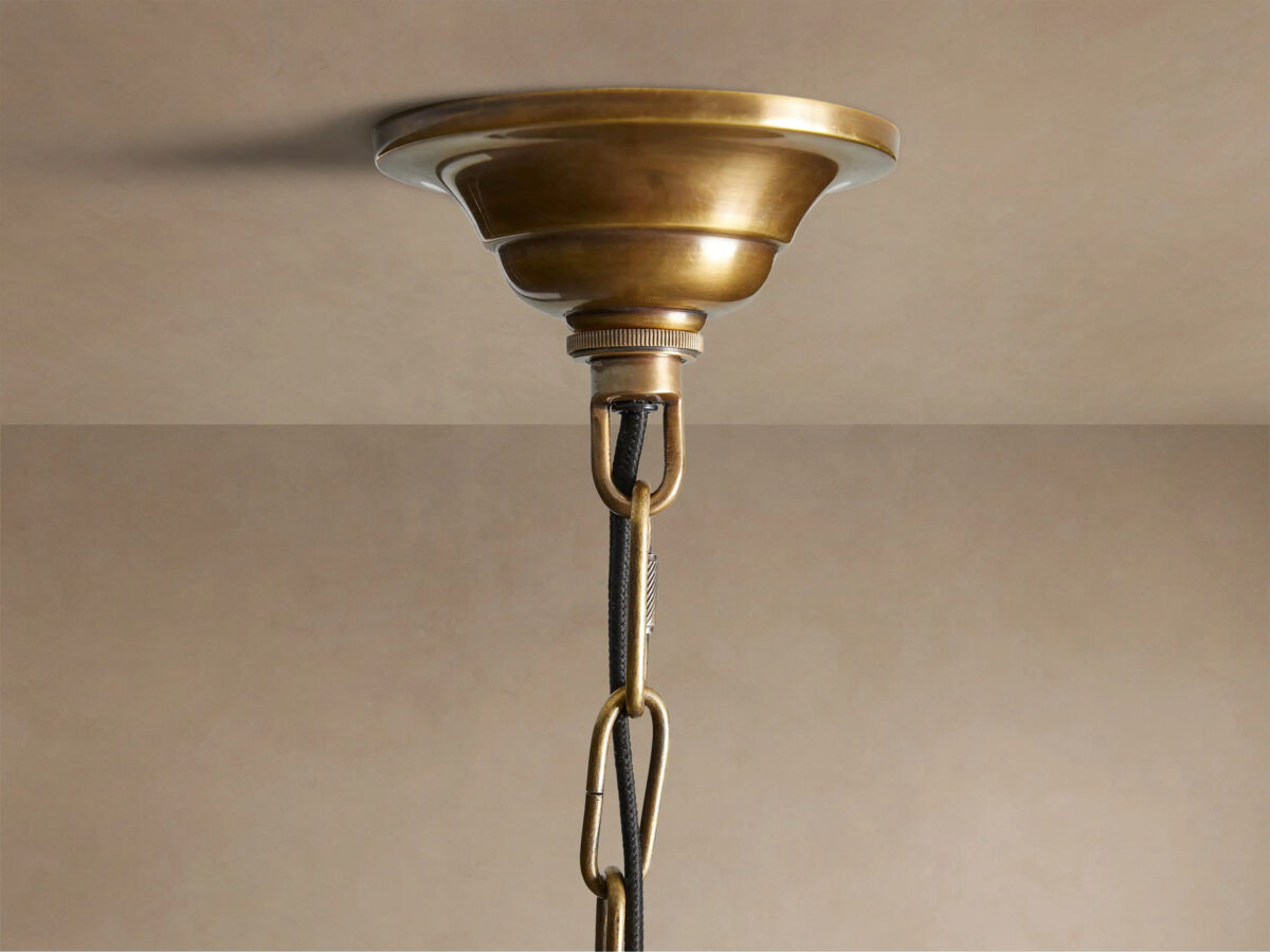 GV Eliana Brass Lantern Pendant Light - Image 6