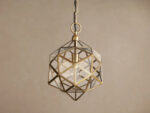GV Eliana Brass Lantern Pendant Light - Image 4