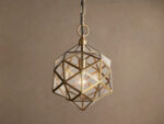 GV Eliana Brass Lantern Pendant Light - Image 3