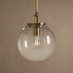 GV Glass Globe Pendant with Rod