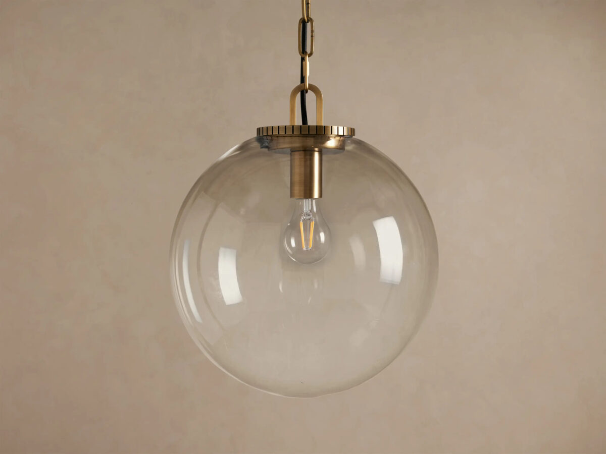 GV Glass Globe Pendant with Chain - Image 6