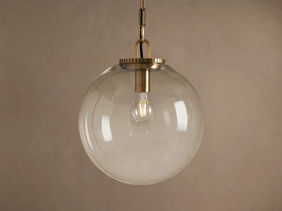 GV Glass Globe Pendant with Chain - Image 5