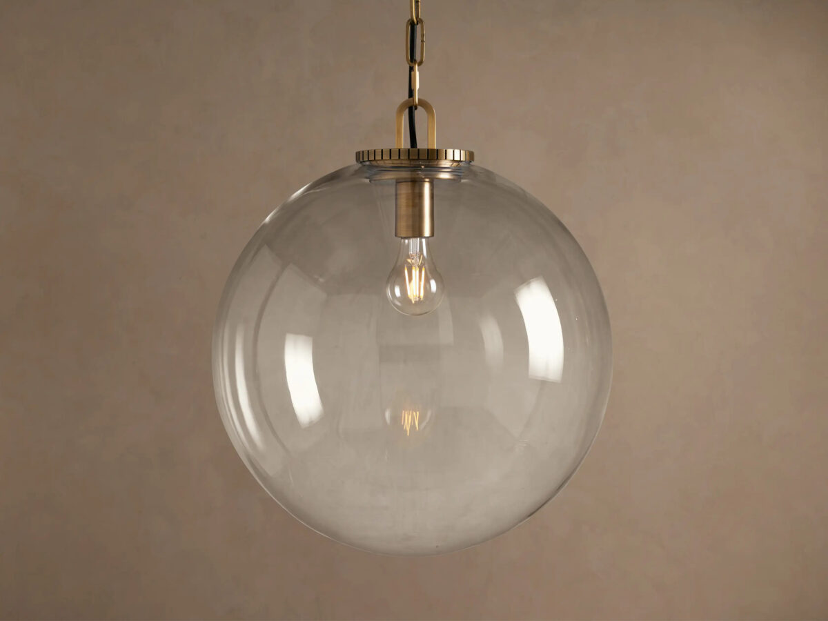 GV Glass Globe Pendant with Chain - Image 9