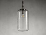 GV Wescott Bronze Pendant Light with Clear Glass Cylinder Shade - Image 8