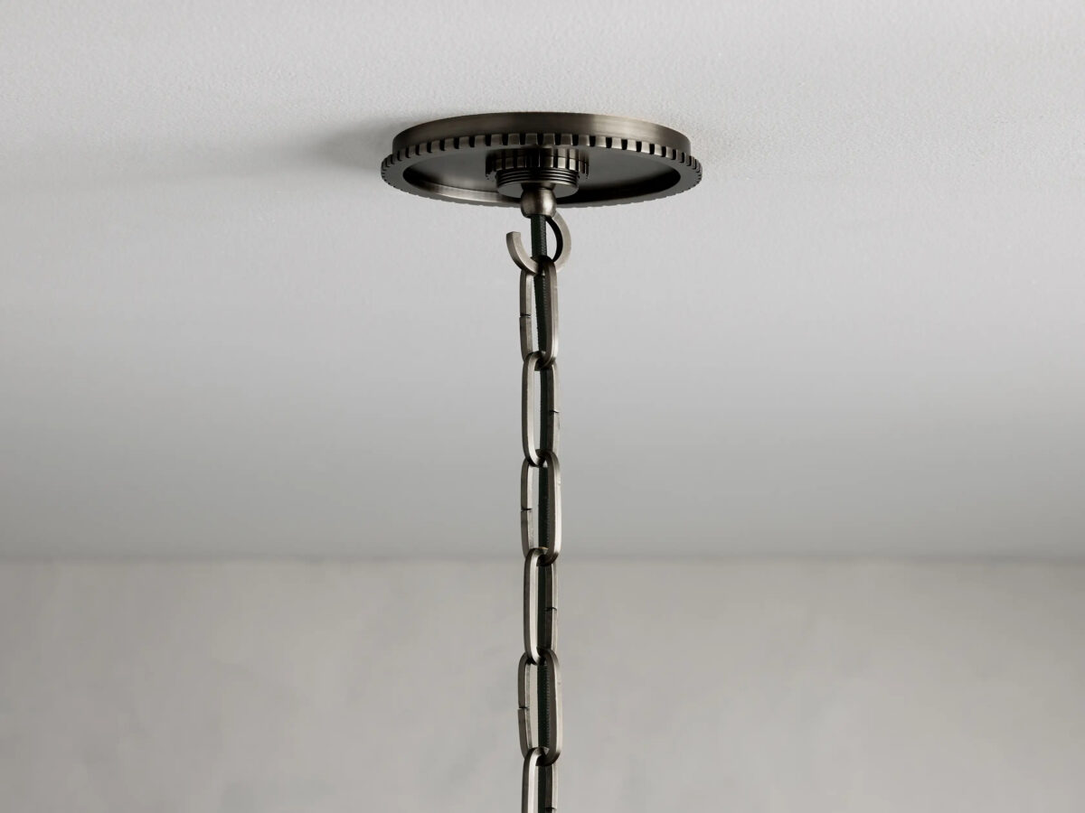 GV Wescott Bronze Pendant Light with Clear Glass Cylinder Shade - Image 6