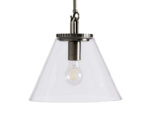 GV Bronze Glass Pendant with Cone Shade and Rod - Image 3