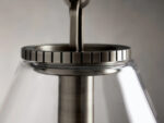 GV Bronze Glass Pendant with Cone Shade and Rod - Image 4