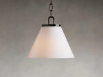 GV Bronze Cone Pendant with Clear Glass Chain Light - Image 14
