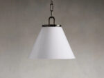 GV Bronze Cone Pendant with Clear Glass Chain Light - Image 12