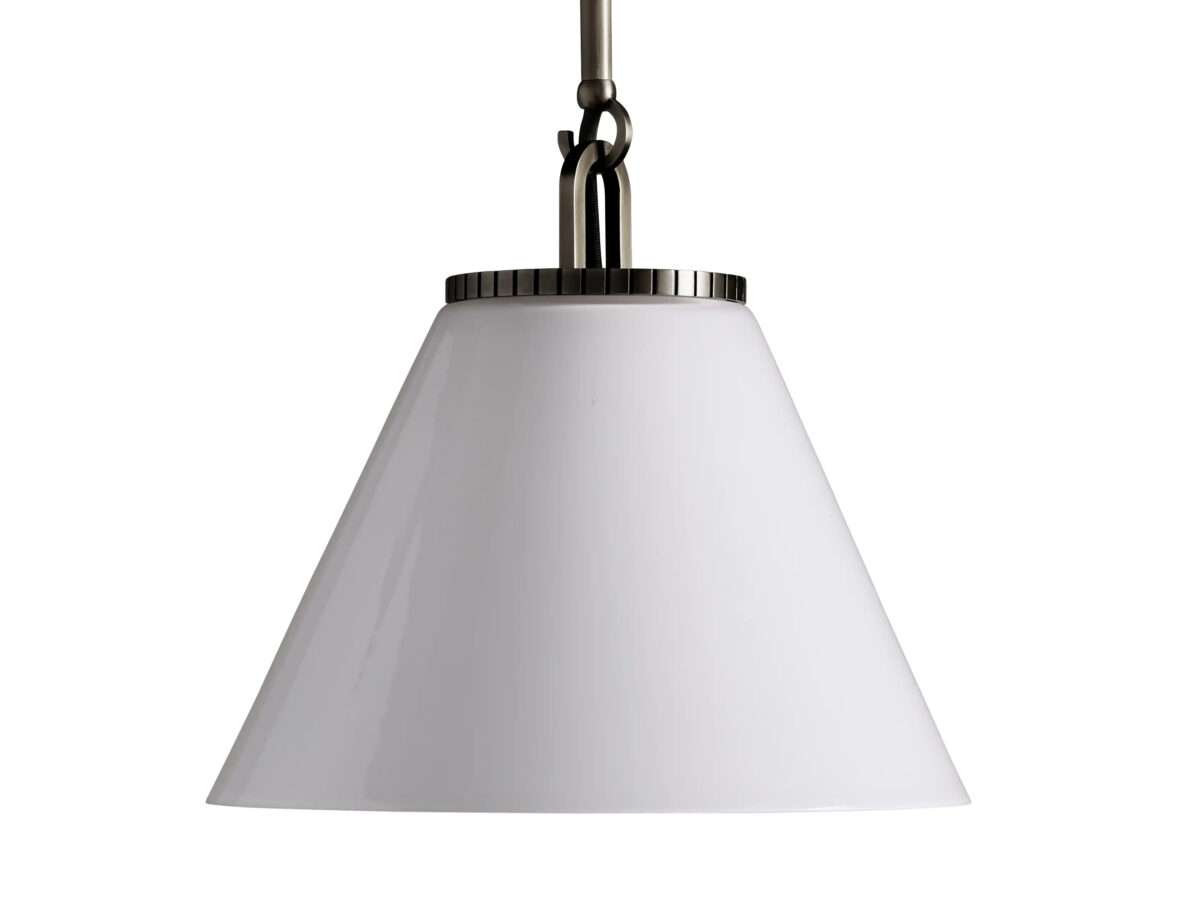 GV Bronze Glass Pendant with Cone Shade and Rod - Image 8