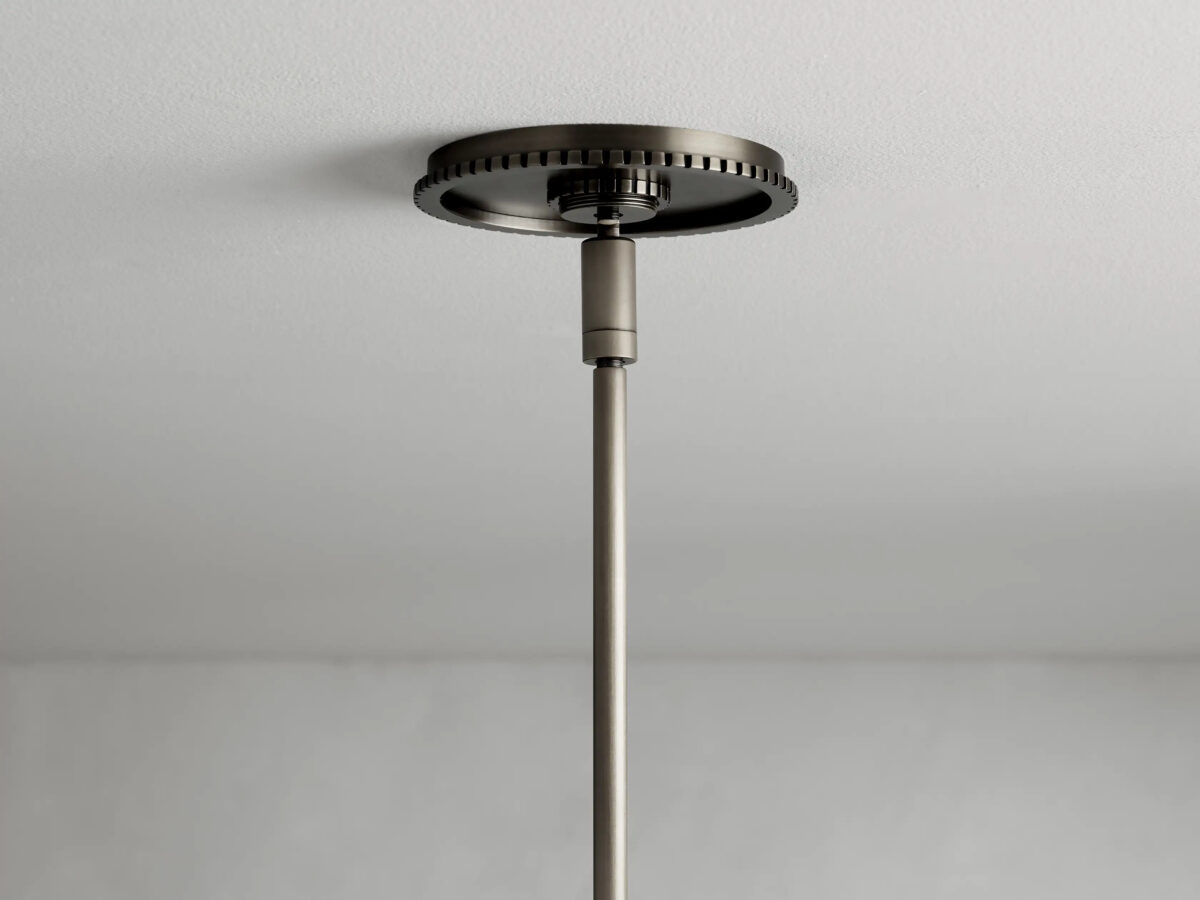 GV Bronze Glass Pendant with Cone Shade and Rod - Image 10