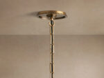 GV Brass Cone Pendant with Clear Glass and Chain - Image 4