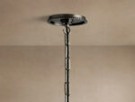 GV Bronze Cone Pendant with Clear Glass and Chain - Image 4