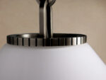 GV Large Bronze Pendant Light with Milk Glass Cone Shade - Image 3