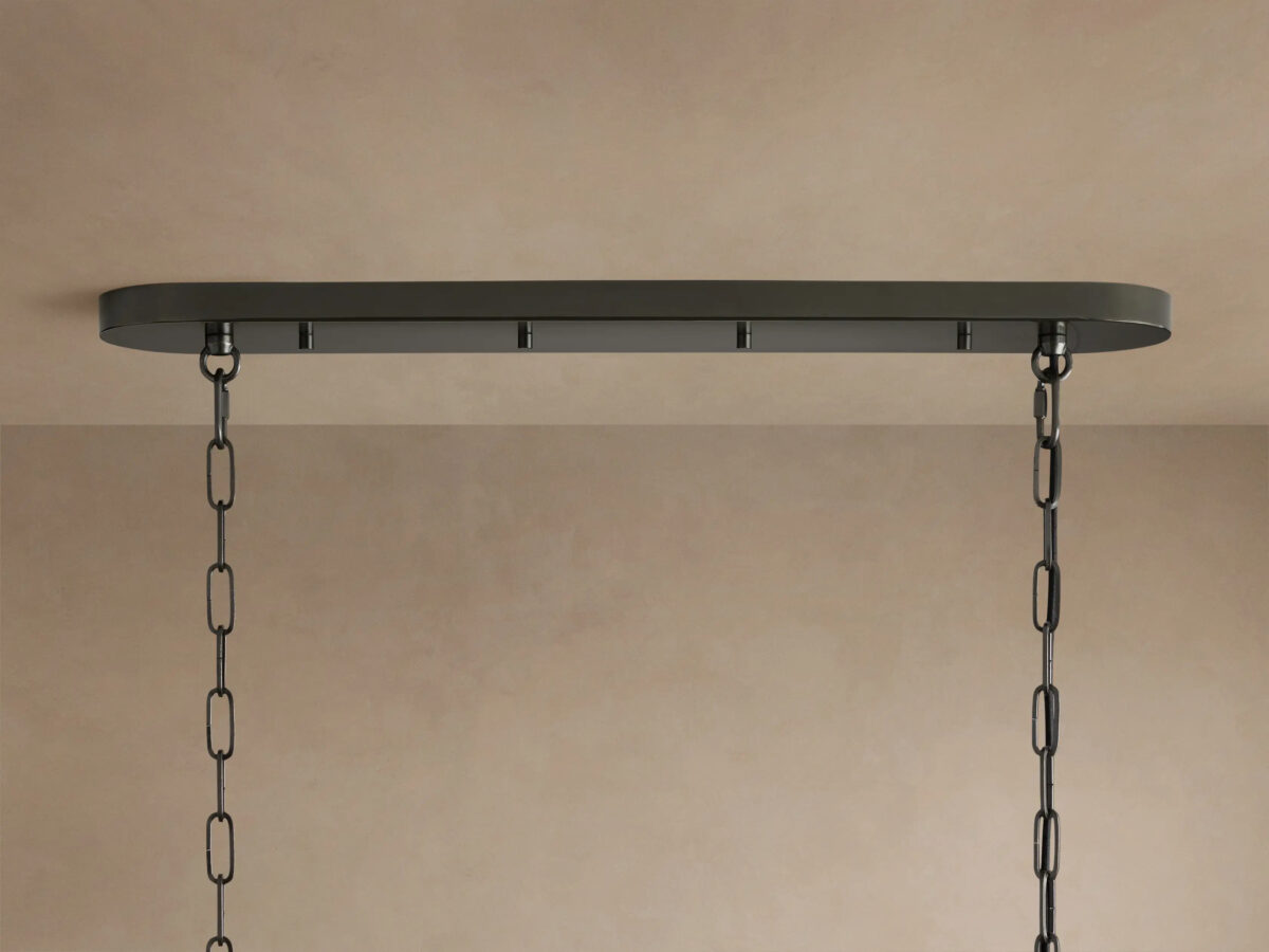 GV Ghiaccio 54 Inch Bronze Clear Glass Chandelier - Image 4