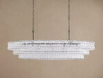 GV Ghiaccio 54 Inch Bronze Clear Glass Chandelier - Image 2