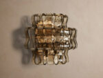 GV Modern Glass Sconce in Green Glass and Bronze - Image 17