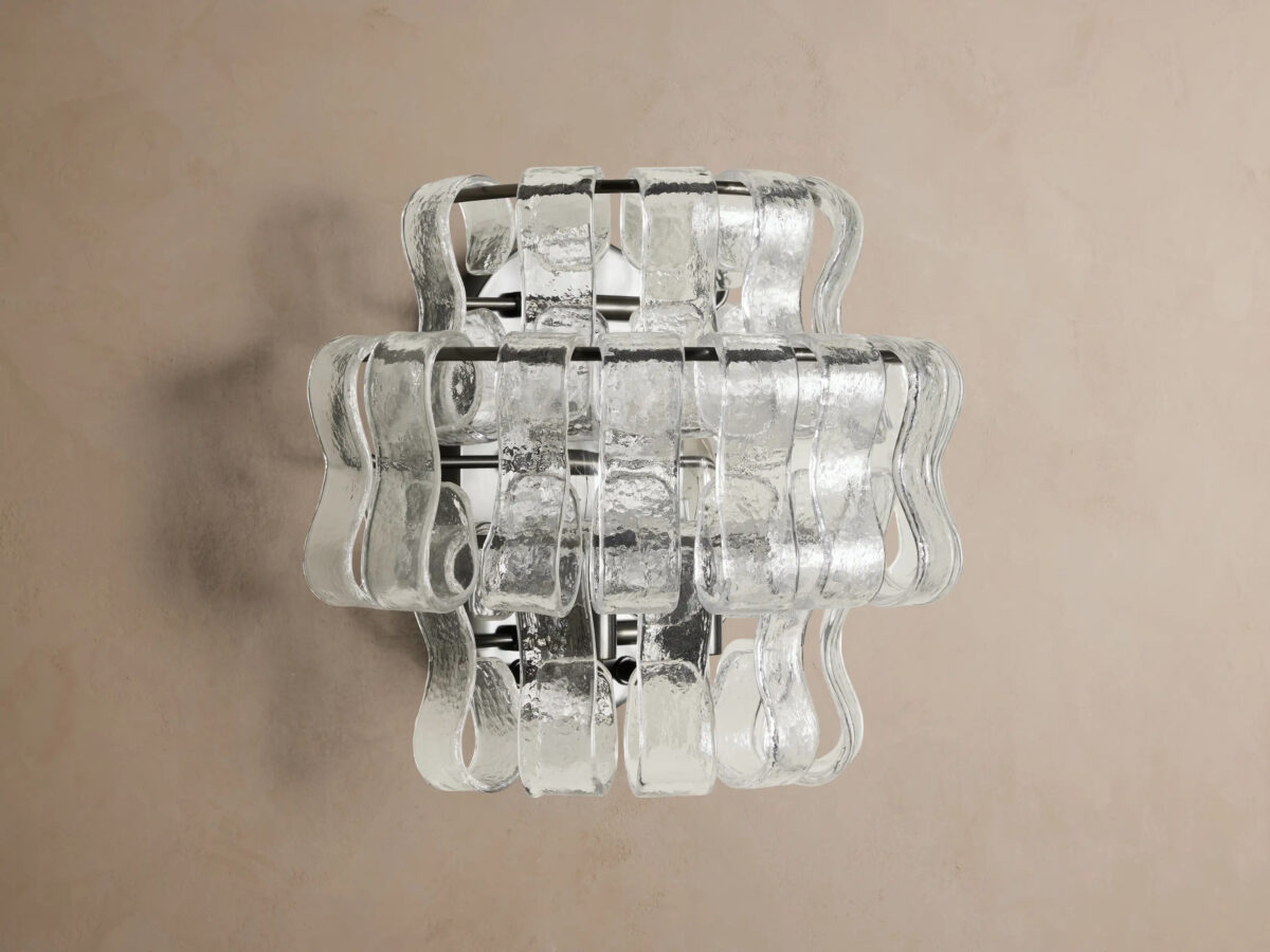 GV Modern Glass Sconce in Green Glass and Bronze - Image 8