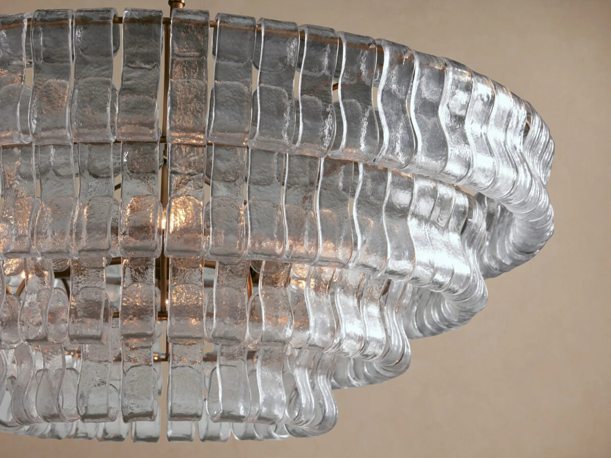 GV Ghiaccio Round Glass Chandelier - Image 37