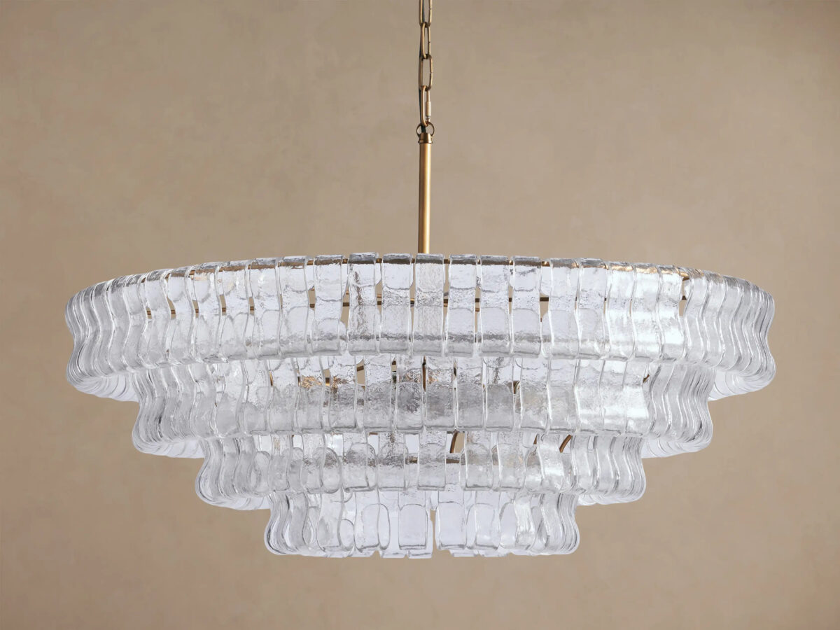 GV Ghiaccio Round Glass Chandelier - Image 36