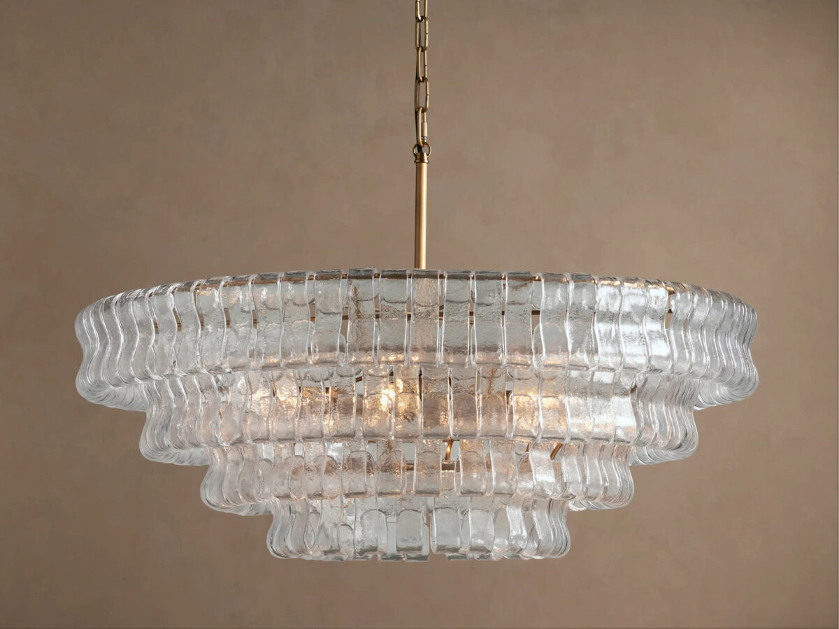 GV Ghiaccio Round Glass Chandelier - Image 34