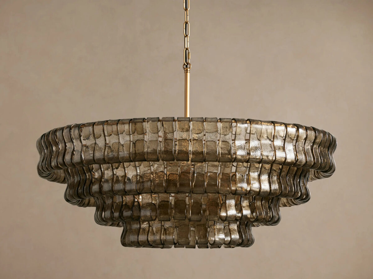 GV Ghiaccio Round Glass Chandelier - Image 16
