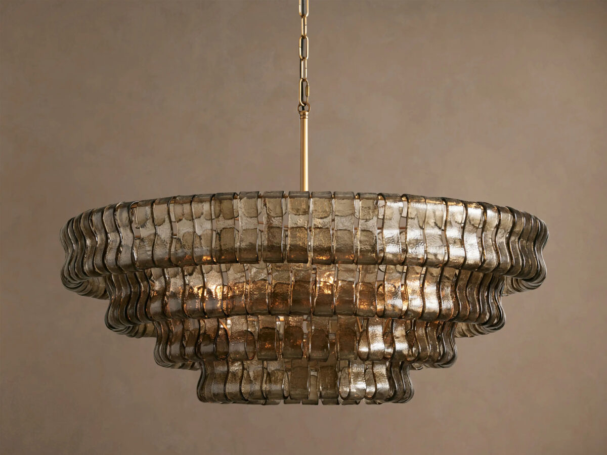 GV Ghiaccio Round Glass Chandelier - Image 14