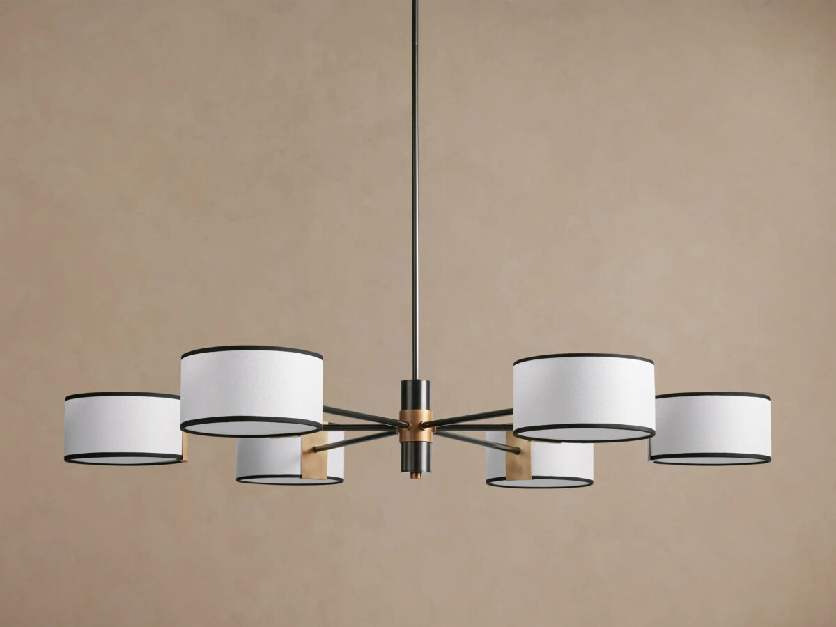 GV Fabric Chandelier Round Steel Frame 60 Inch - Image 6