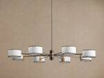 GV Fabric Chandelier Round Steel Frame 60 Inch - Image 2