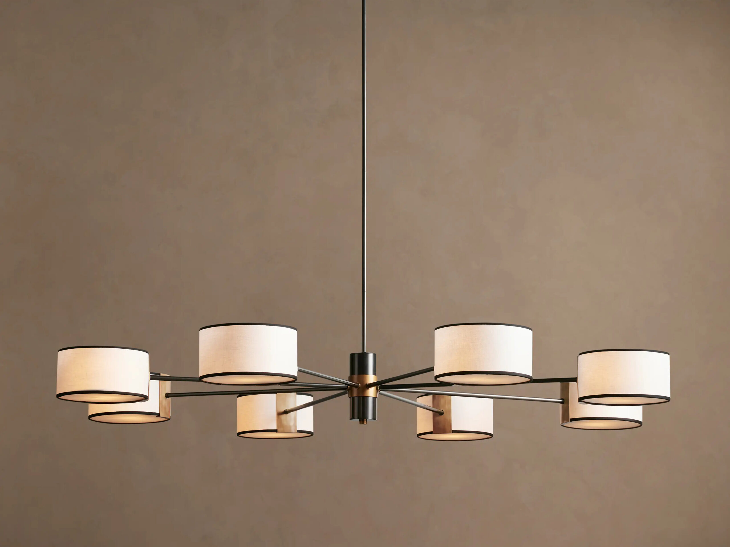6610031H105_BOK260112 GV Fabric Chandelier Round Steel Frame 60 Inch - Image 1