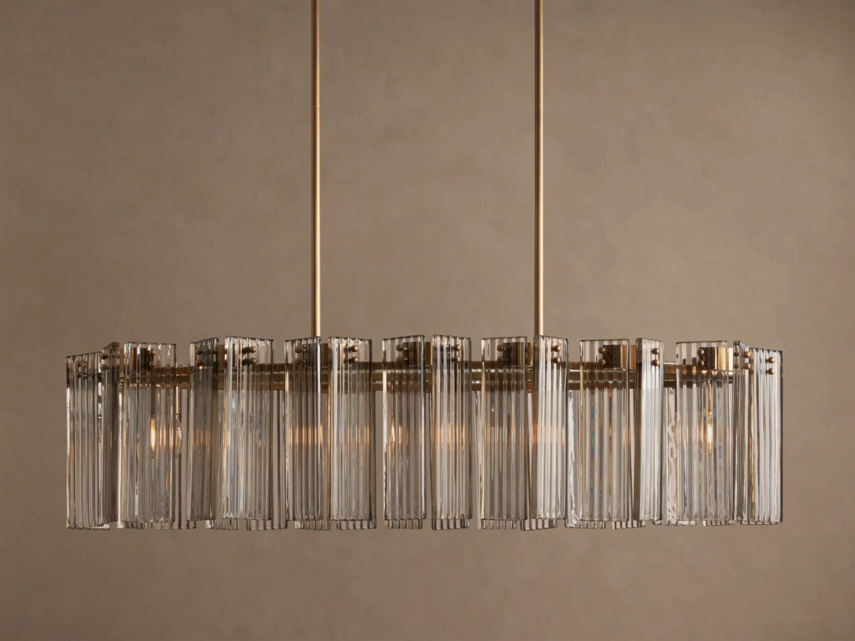 GV Delsie Oval Glass Chandelier 51 Inch - Image 16