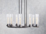 GV Bronze Chandelier 10-Light Round Steel Fixture