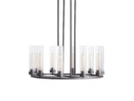GV Bronze Chandelier 10-Light Round Steel Fixture - Image 4
