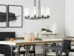 GV Bronze Chandelier 10-Light Round Steel Fixture - Image 7