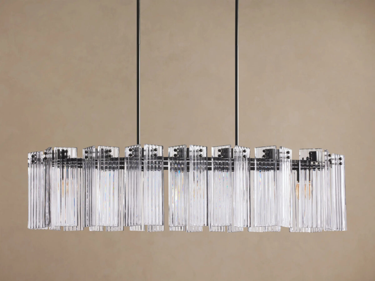 GV Delsie Oval Glass Chandelier 51 Inch - Image 3